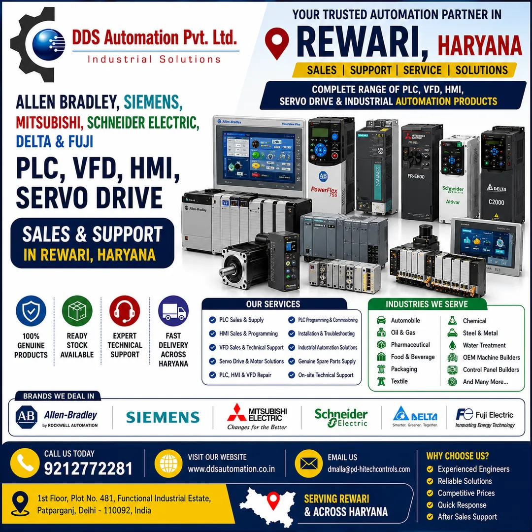 PLC, VFD, HMI & Servo Drive Sales & Support in Rewari, Haryana