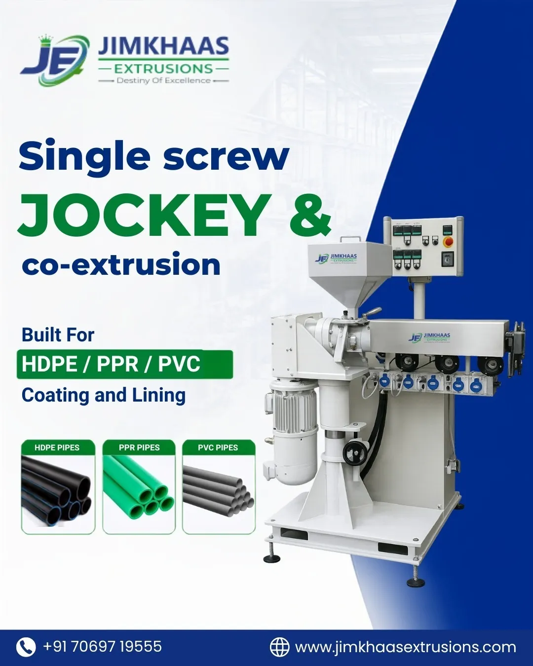 Single Screw Jockey & Co-Extrusion in Ahmedabad | JIMKHAAS EXTRUSIONS