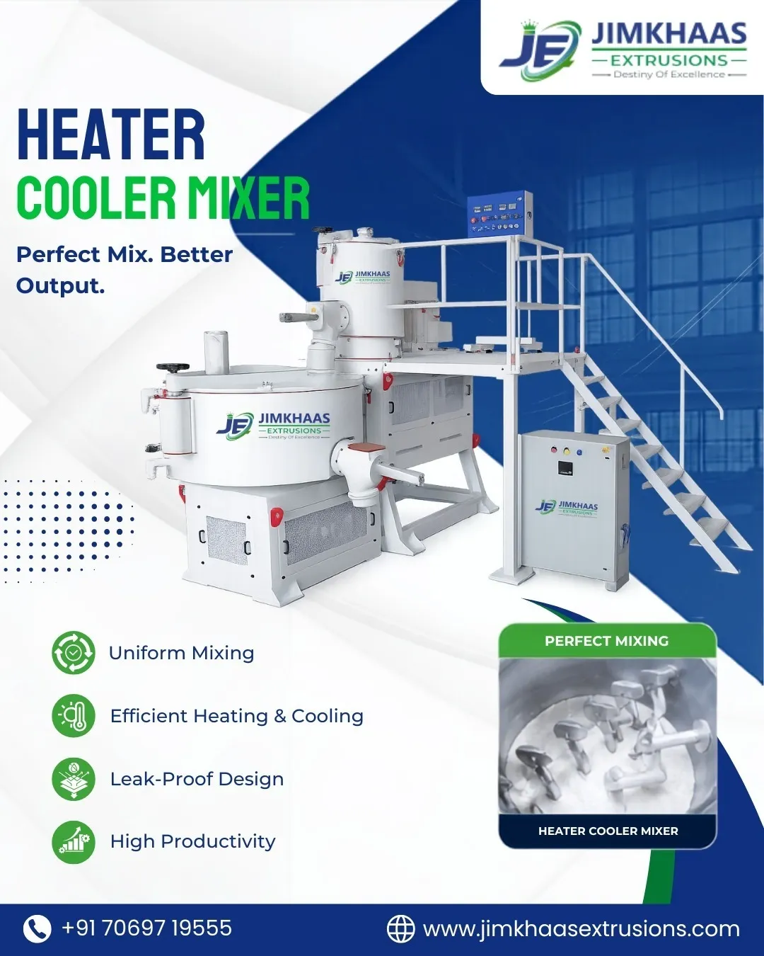 Heater Cooler Mixer Manufacturer in Ahmedabad | JIMKHAAS EXTRUSIONS