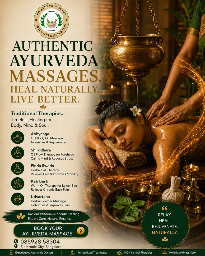 Authentic Ayurveda massages in Electronic City