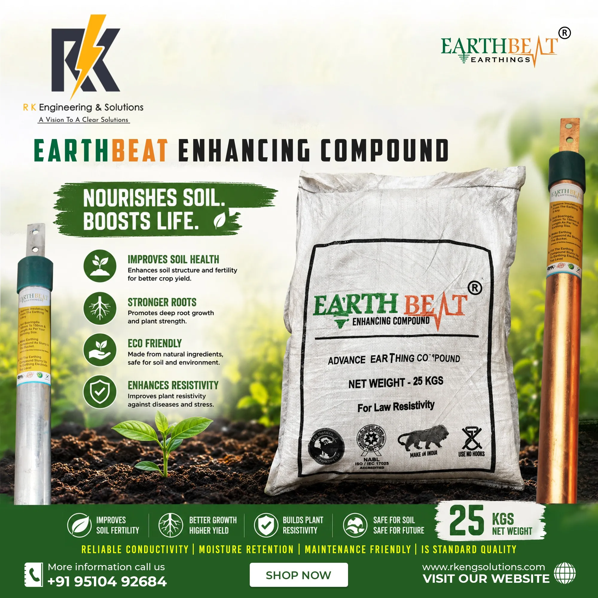 Earth Enhancement Compound Manufacturer in Ahmedabad | R K Engineering & Solutions
