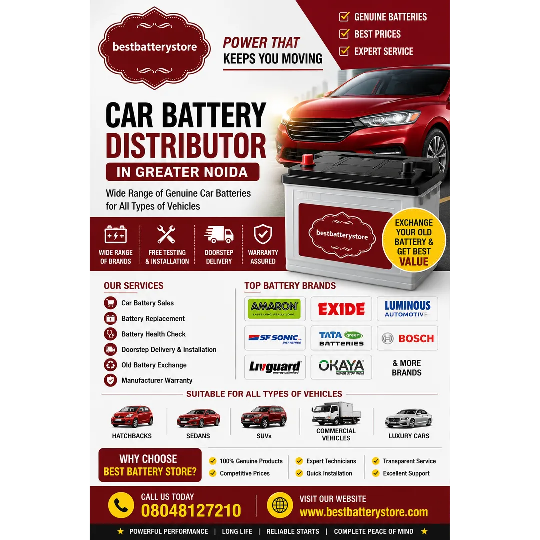 Car Battery Distributor in Greater Noida | Best Battery Store