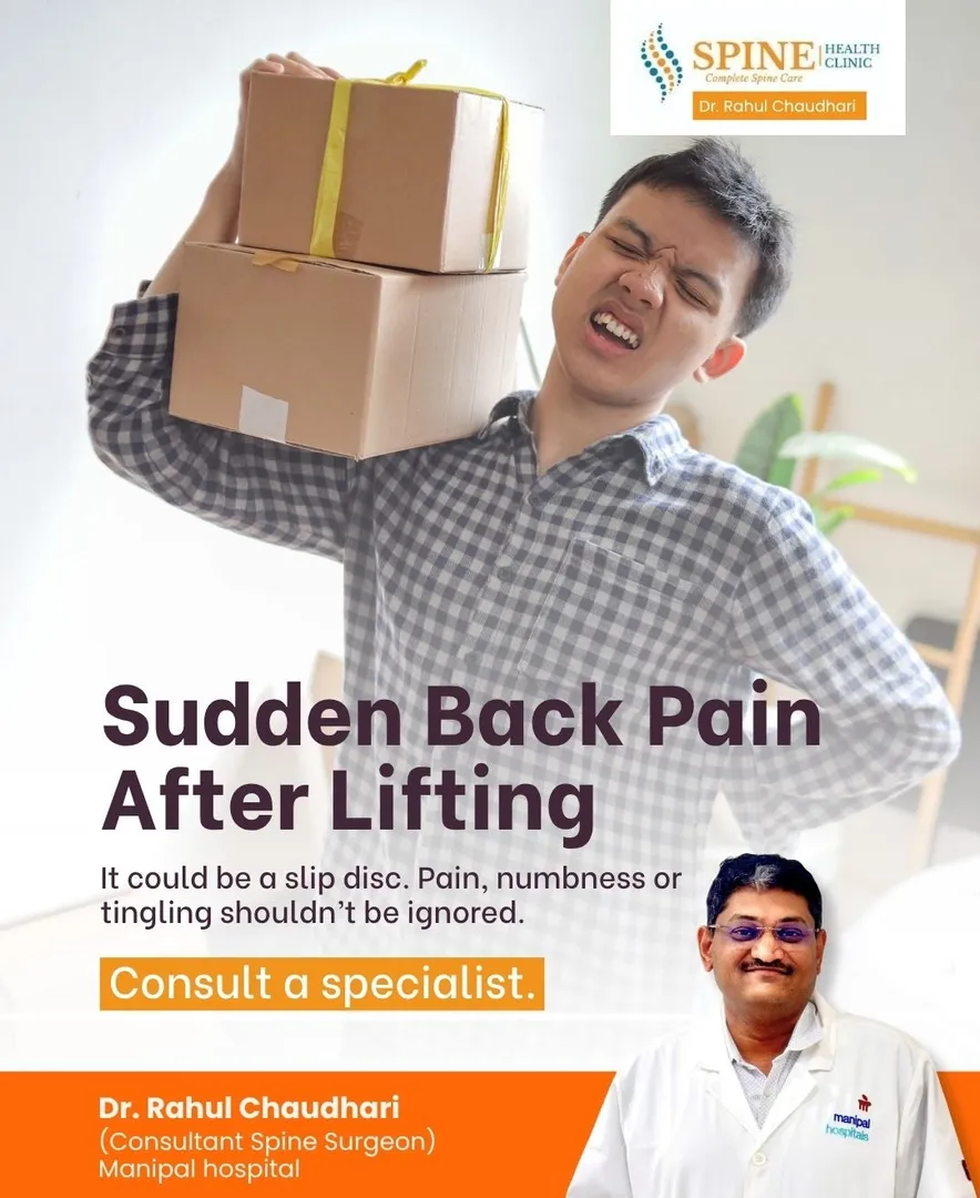 Sudden back pain after lifting a heavy object should never be ignored
