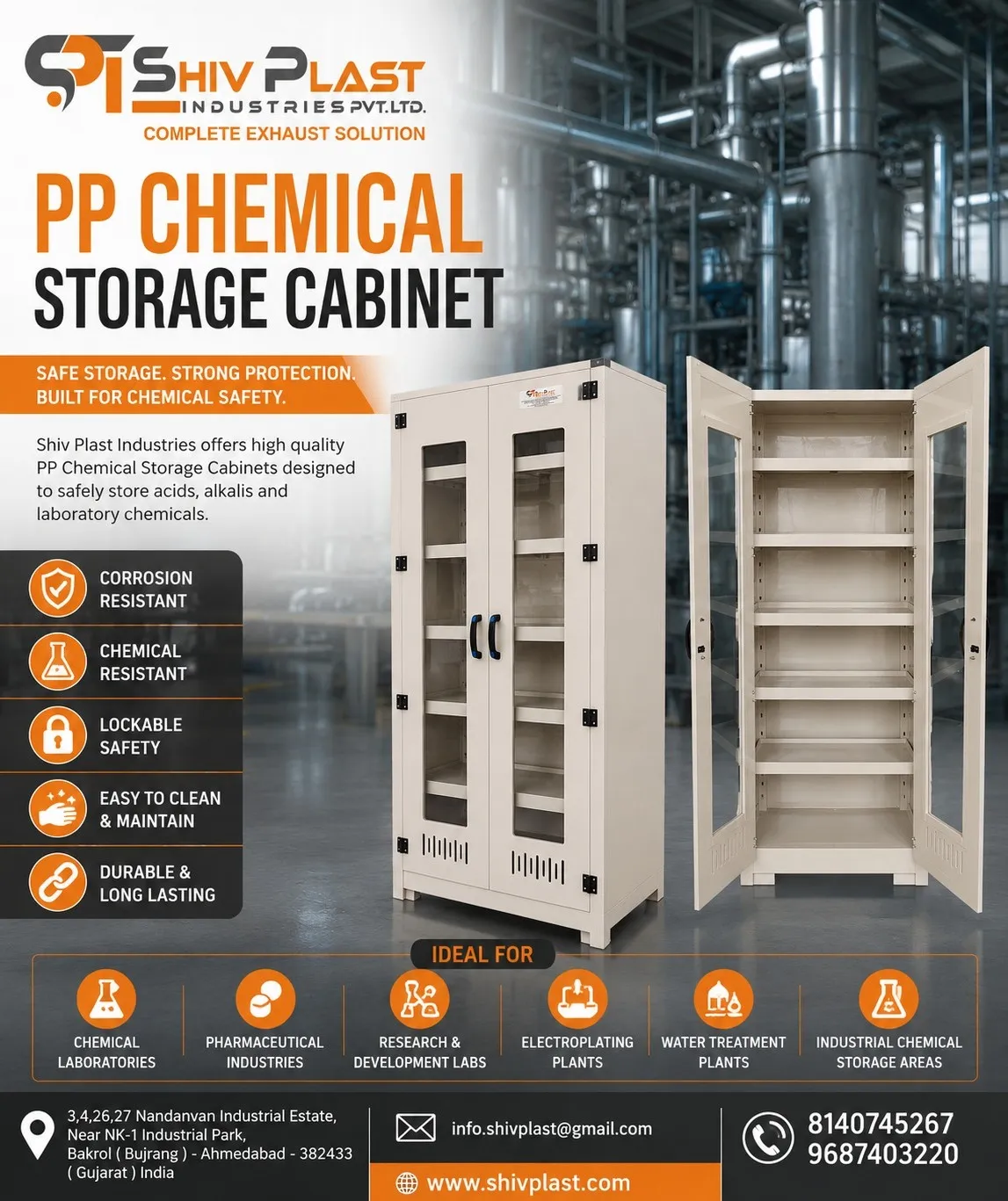 PP CHEMICAL STORAGE CABINET