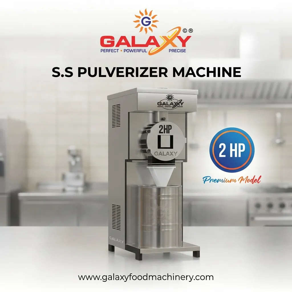 Pulverizer Machine Manufacturer in Waraseoni | Heavy Duty Grinding Machine | Galaxy Food Machinery