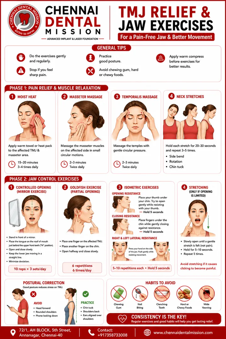 TMJ Pain Treatment in Chennai | TMJ Specialist at Chennai Dental Mission