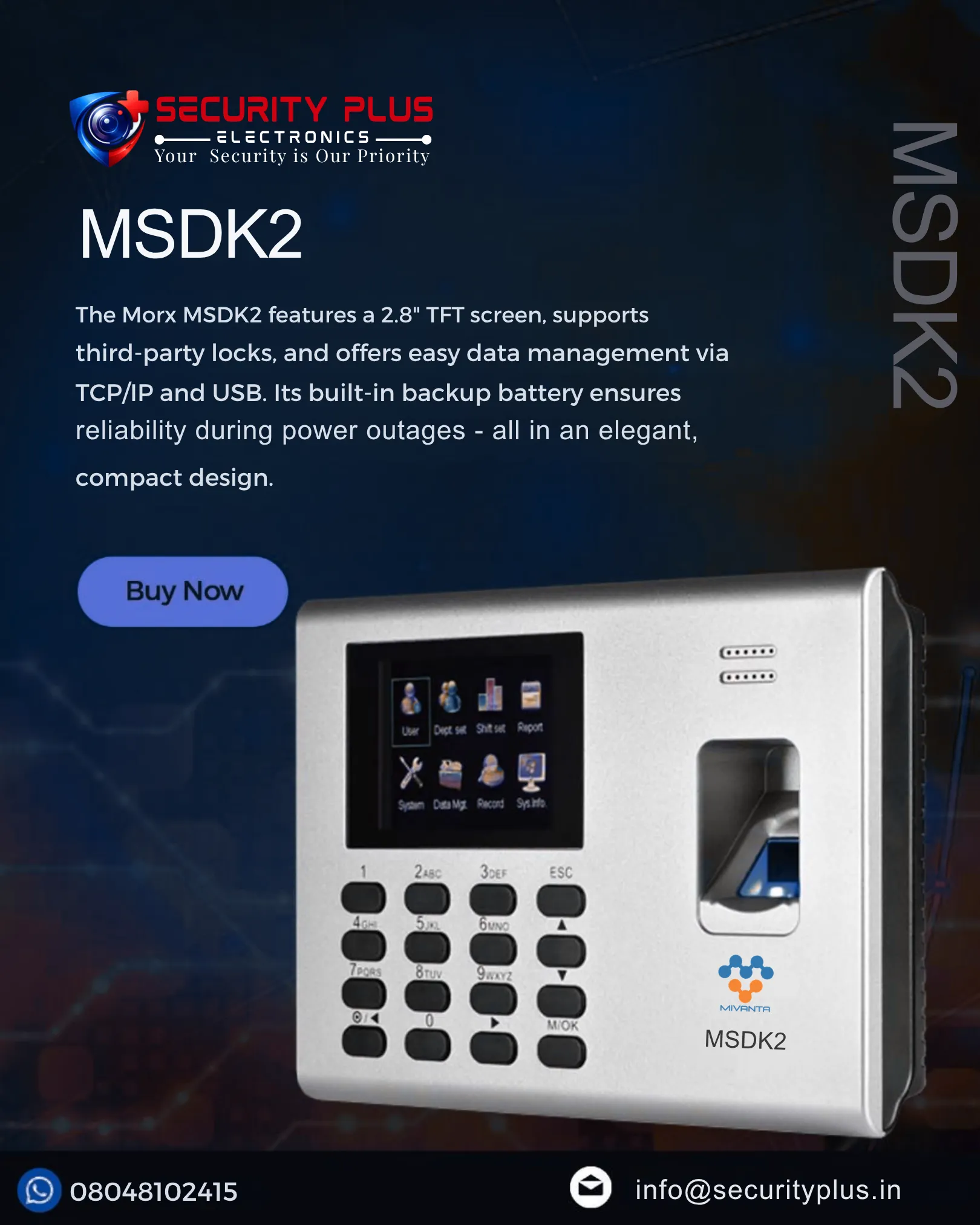 🕒 Mantra MKD2K Biometric Attendance Machine | Smart Attendance with Speed & Accuracy