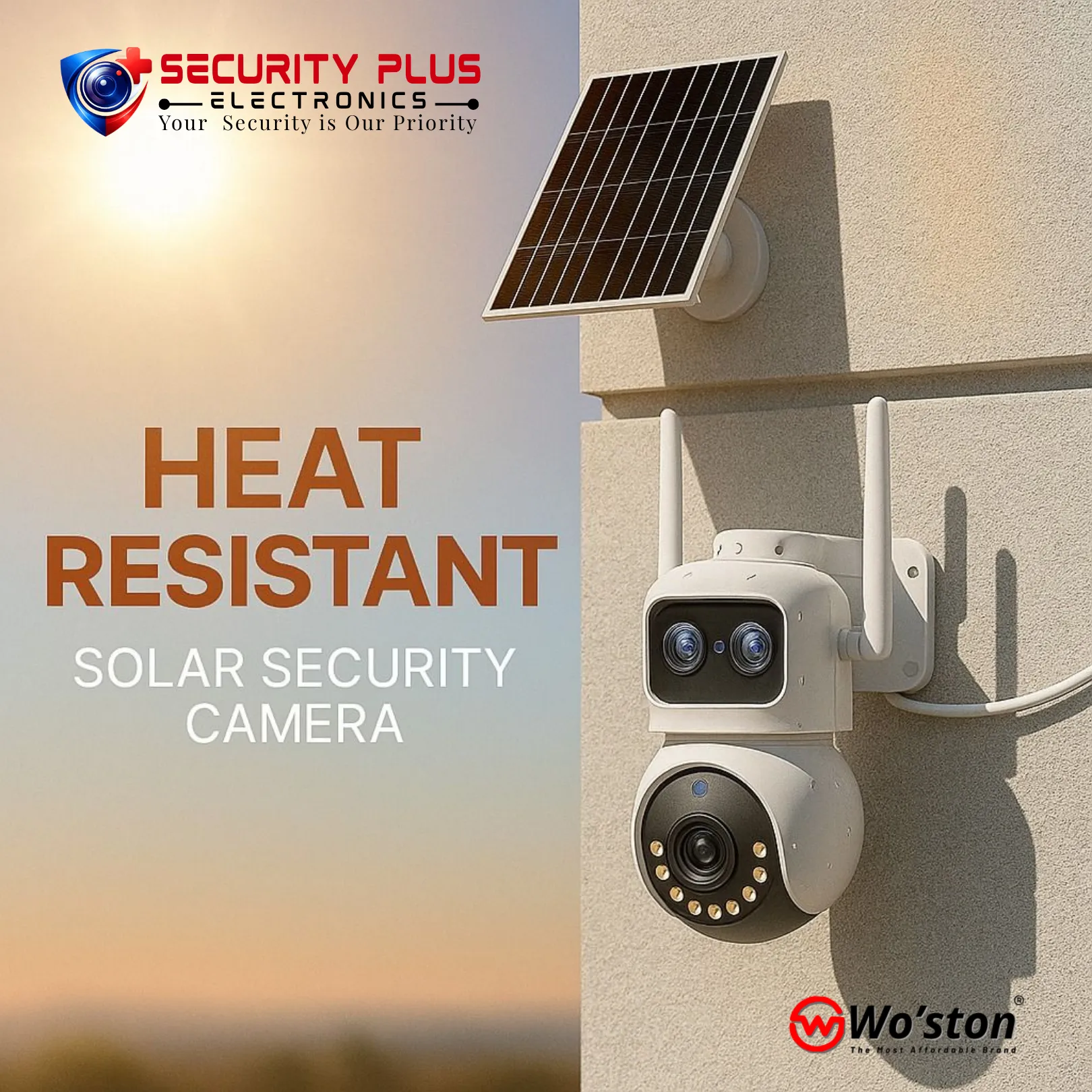 ☀️ Built for the Heat. Powered by the Sun. – Woston Solar Security Cameras