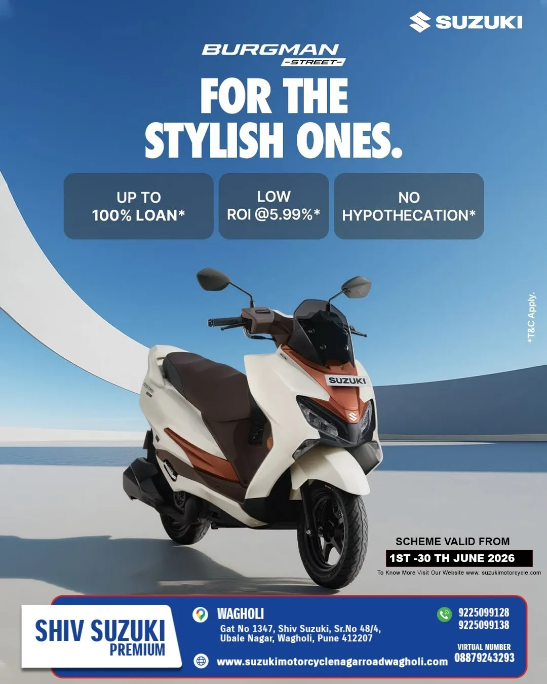 Celebrate the monsoon with unbeatable offers at Shiv Suzuki Wagholi. Whether you're looking for a st...