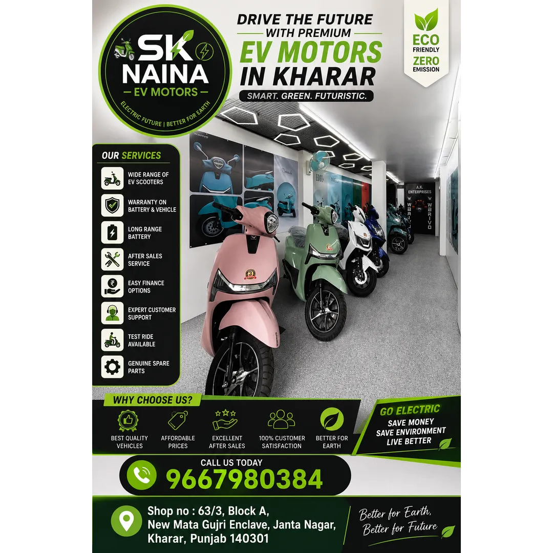 SK NAINA EV Motors | Premium Electric Scooters in Kharar
