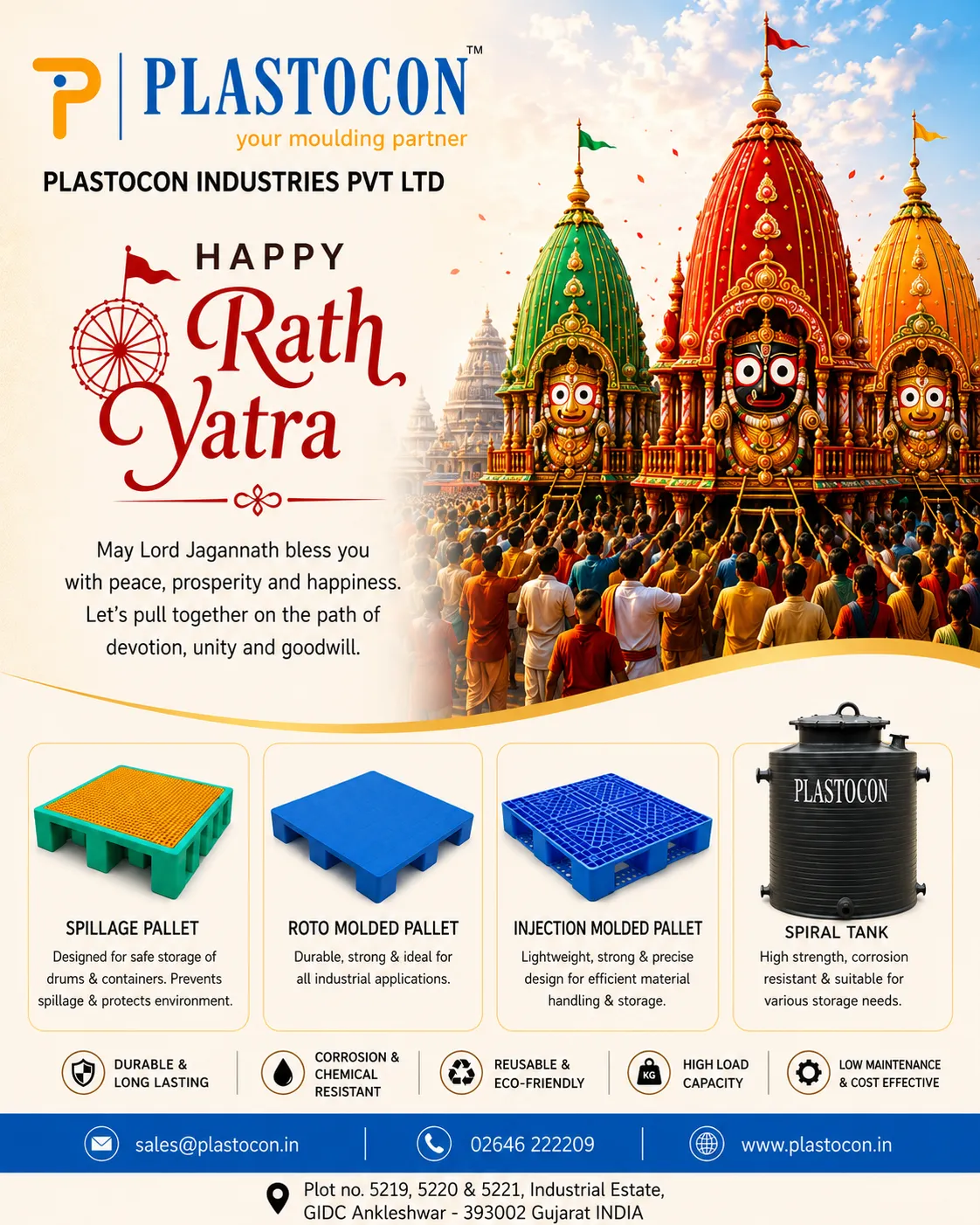 Happy Rath Yatra! from Plastocon Industries Pvt Ltd