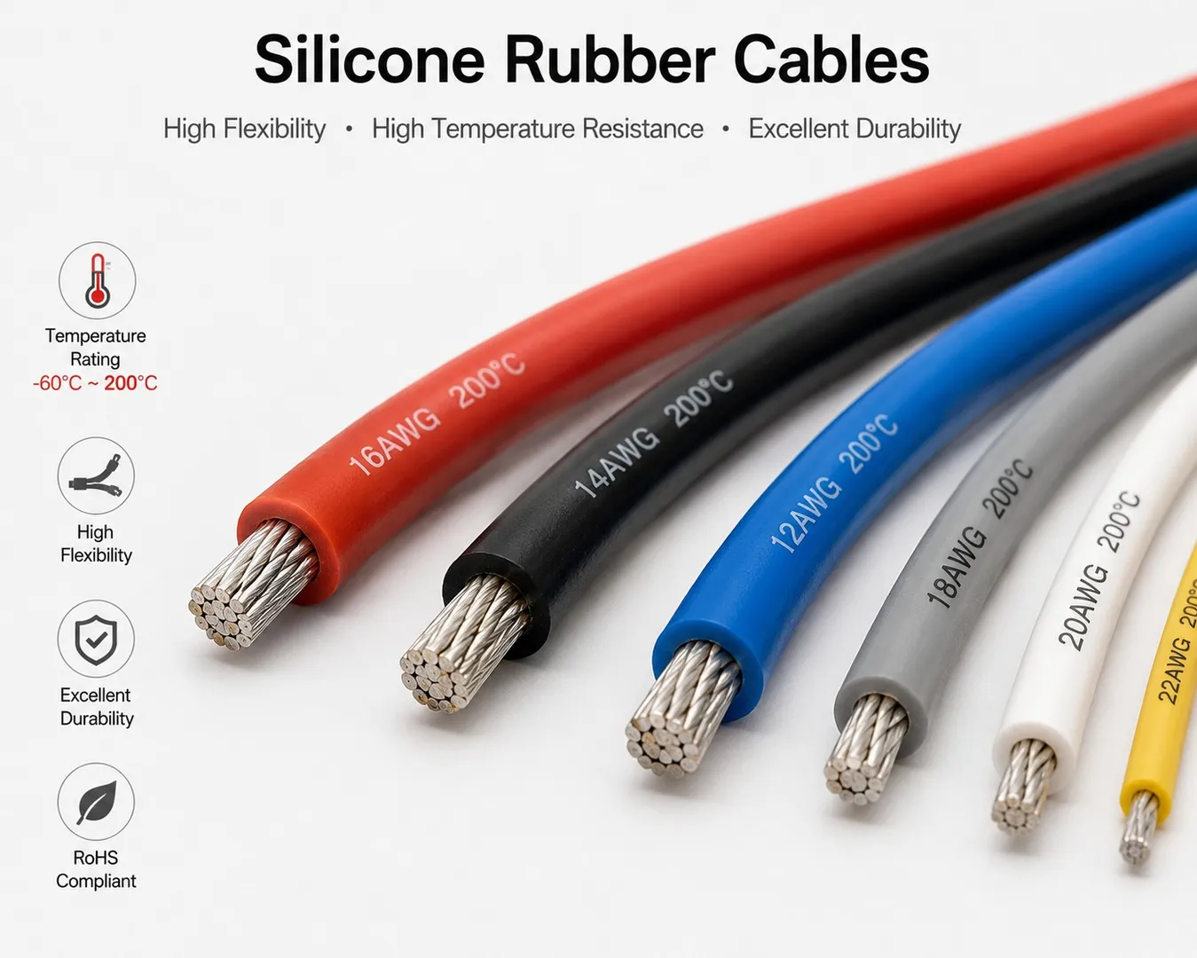Silicone Rubber Cables vs PVC Cables: Which One Is Better for Industrial Applications?