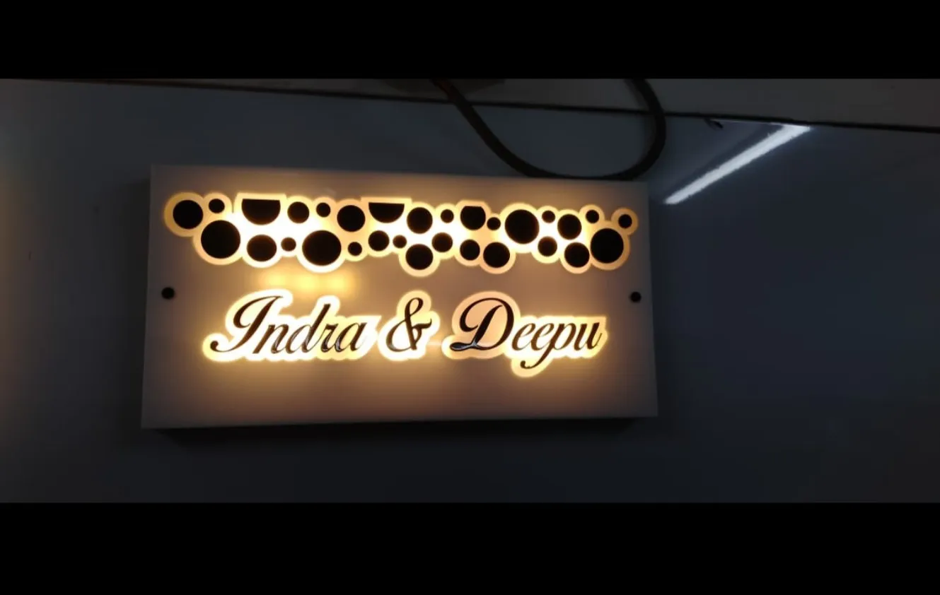 Acrylic LED Door Name Plate In Nashik.