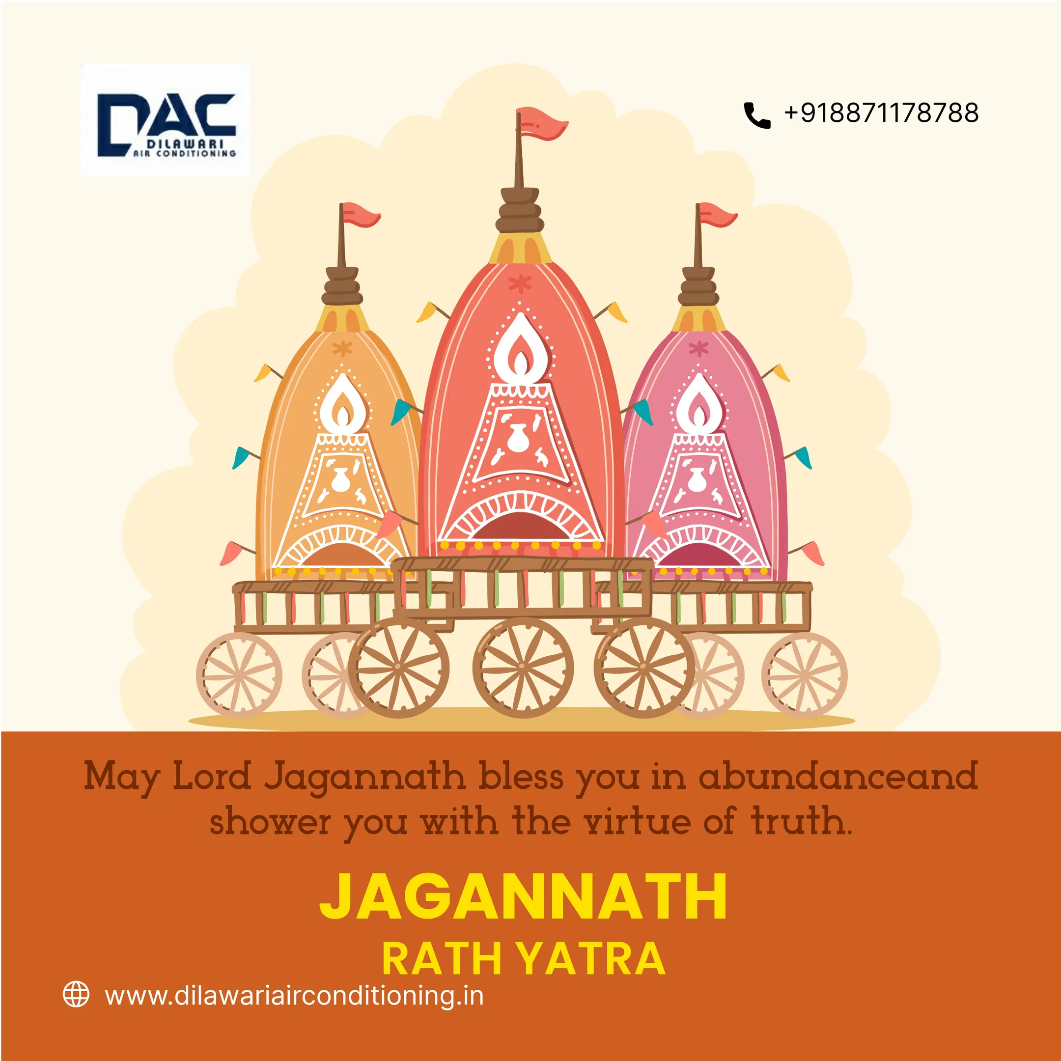🚩🙏 Happy Jagannath Rath Yatra! May the divine blessings of Lord Jagannath guide your path with pea...