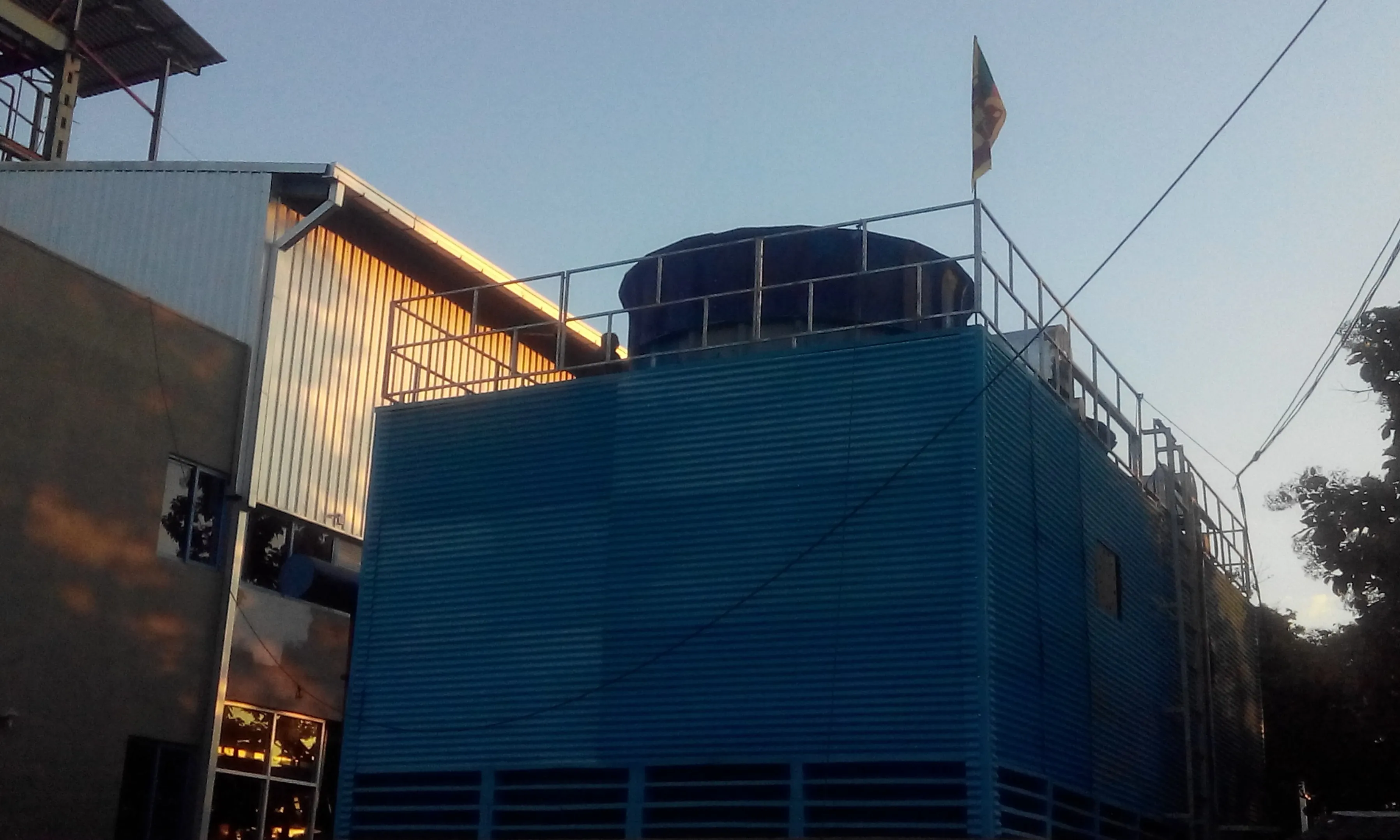 What is a pultruded FRP cooling tower?
