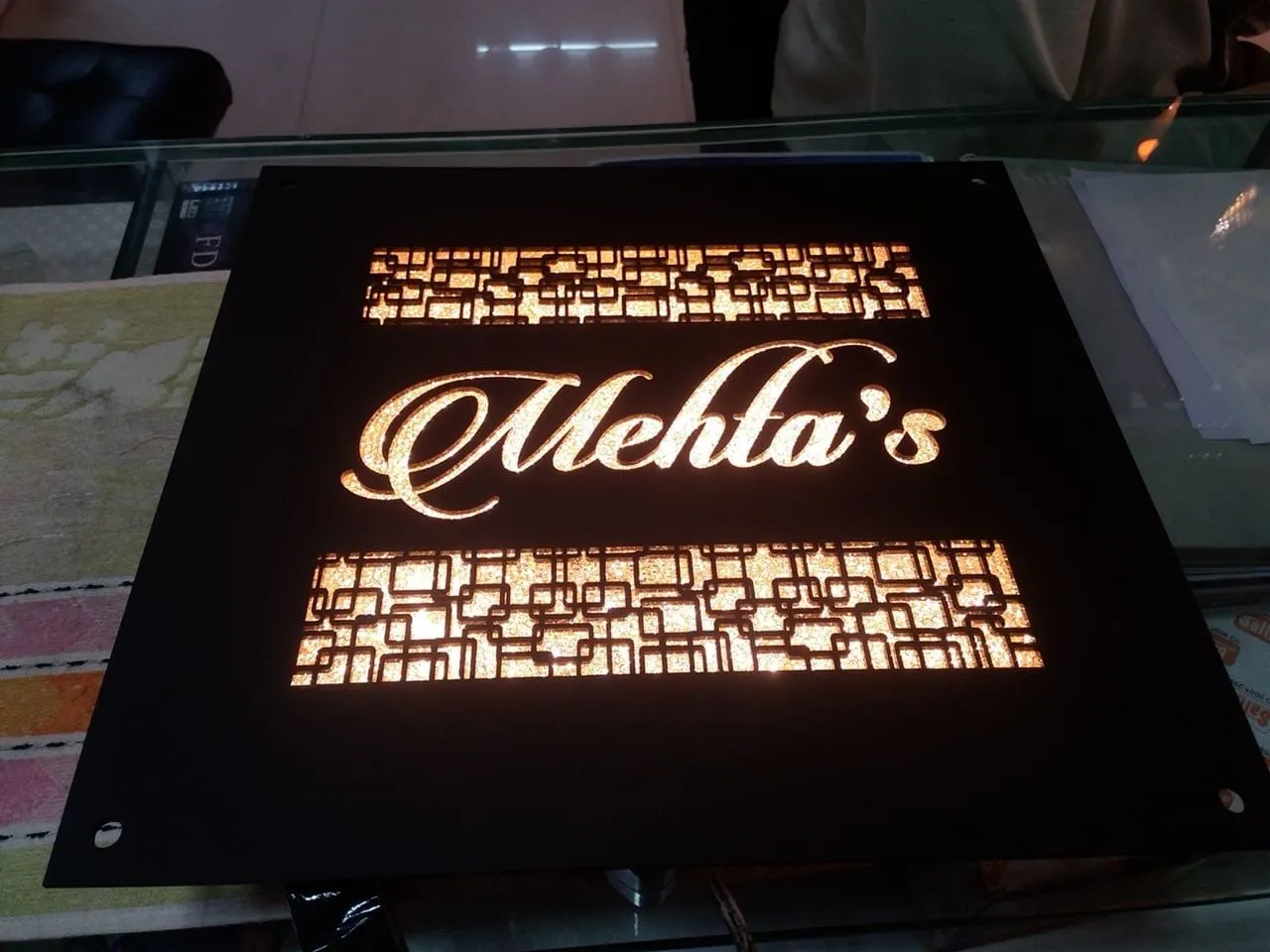 Acrylic LED Door Name Plate In Nashik.