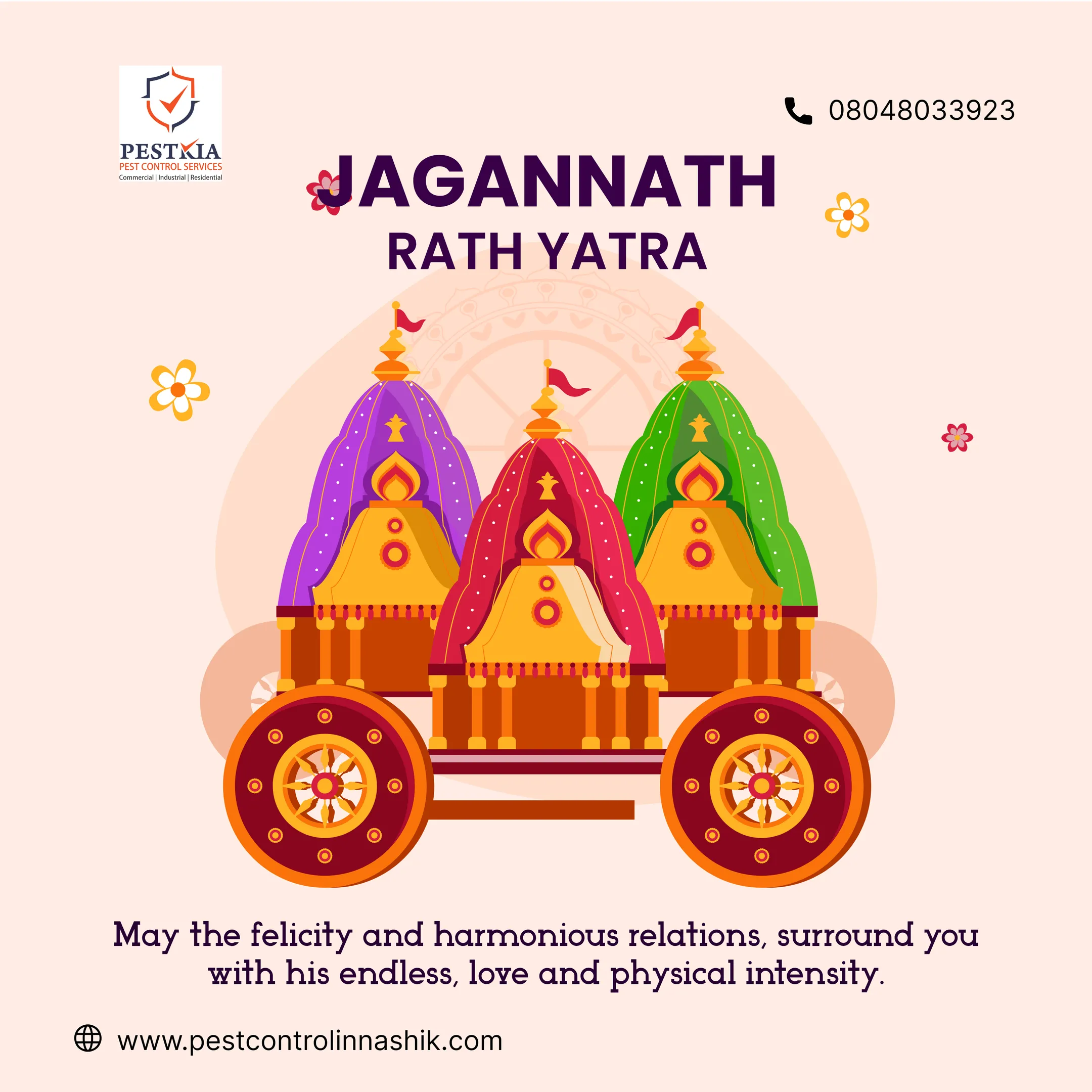🙏🚩 Celebrating the rich traditions, faith, and unity that make Jagannath Rath Yatra so special. Ma...