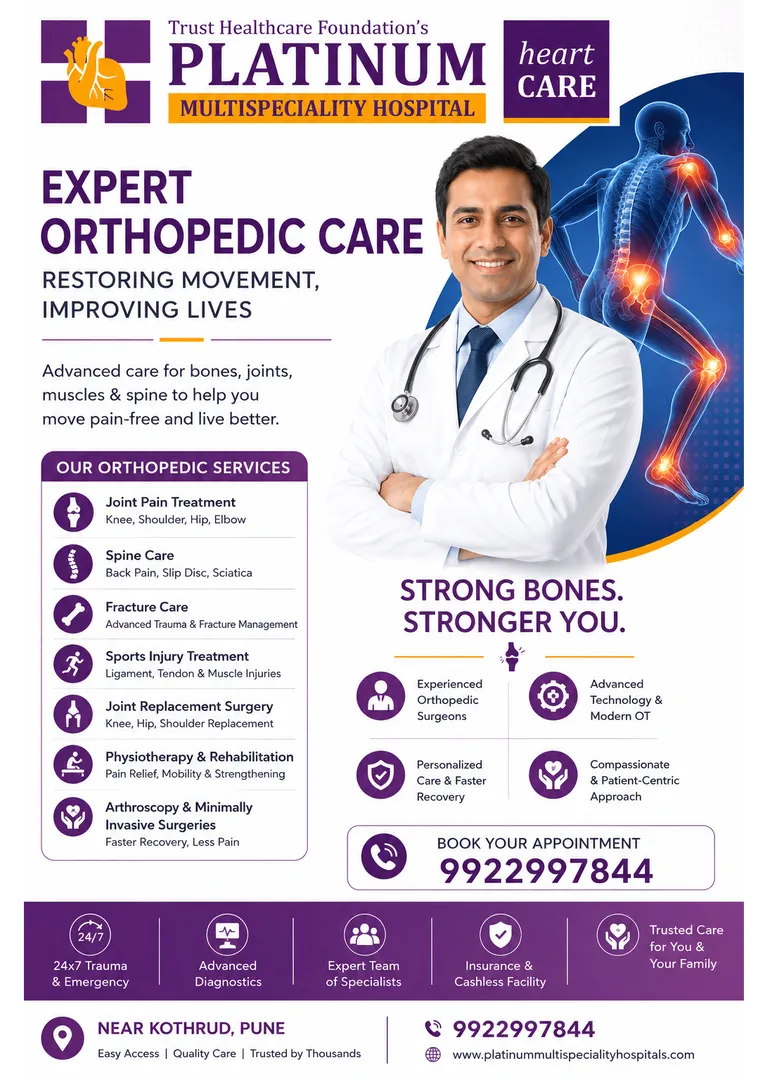Best Orthopaedic Surgeon in Warje
Musculoskeletal problems such as joint pain, fractures, sports in...