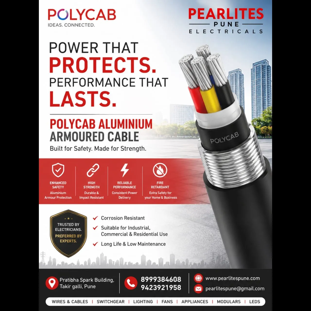Polycab Aluminium Armoured Cable