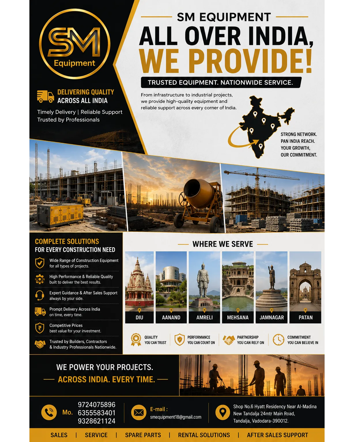 SM Equipment | Construction Machinery & Power Tools Supplier Across India
