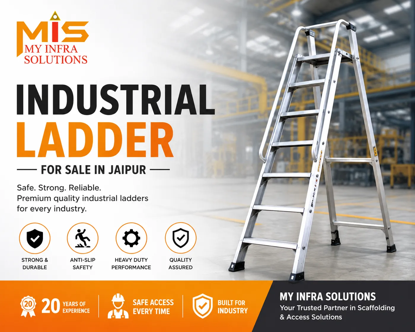 Industrial Ladder for Sale in Jaipur – My Infra Solutions