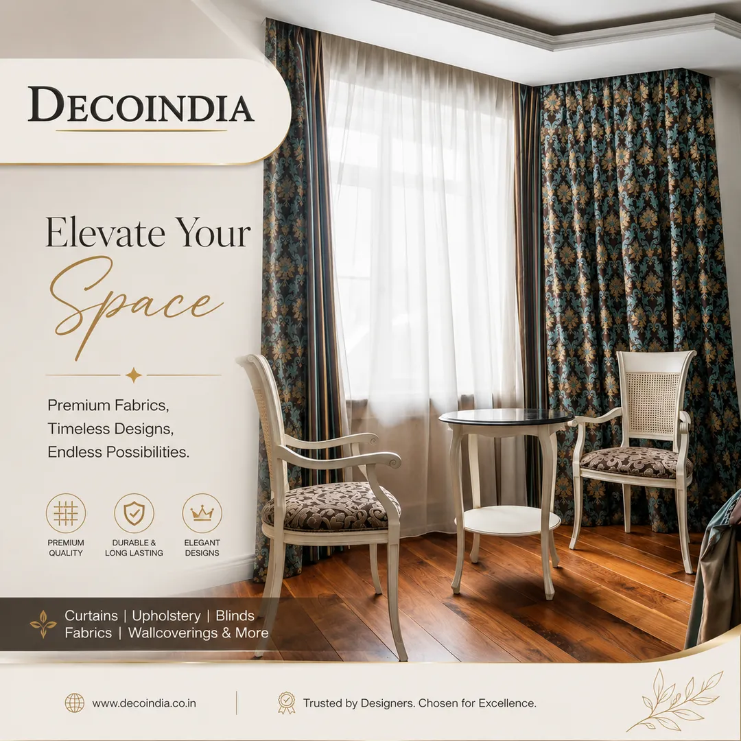 Premium Curtains and Wooden Flooring for Elegant Home Interiors | DecoIndia