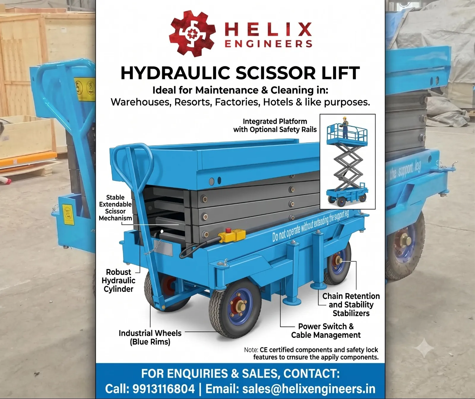 Warehouse Maintenance Lift