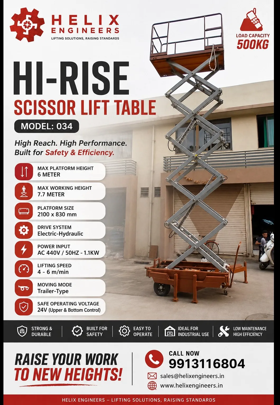 Warehouse Maintenance Lift