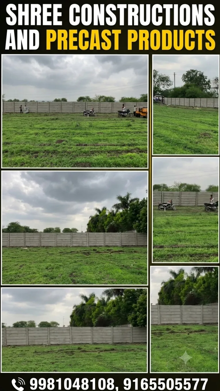 Project Successfully Completed โ Precast Boundary Wall at Bhicholi Mardana, Indore!