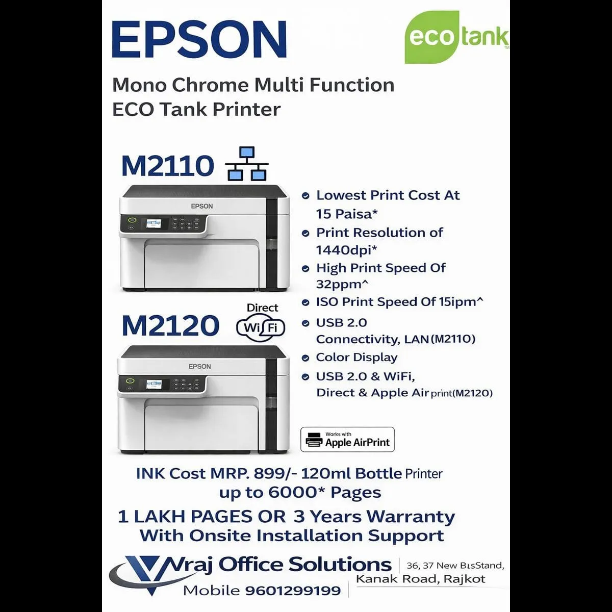 Epson EcoTank Printer in Botad