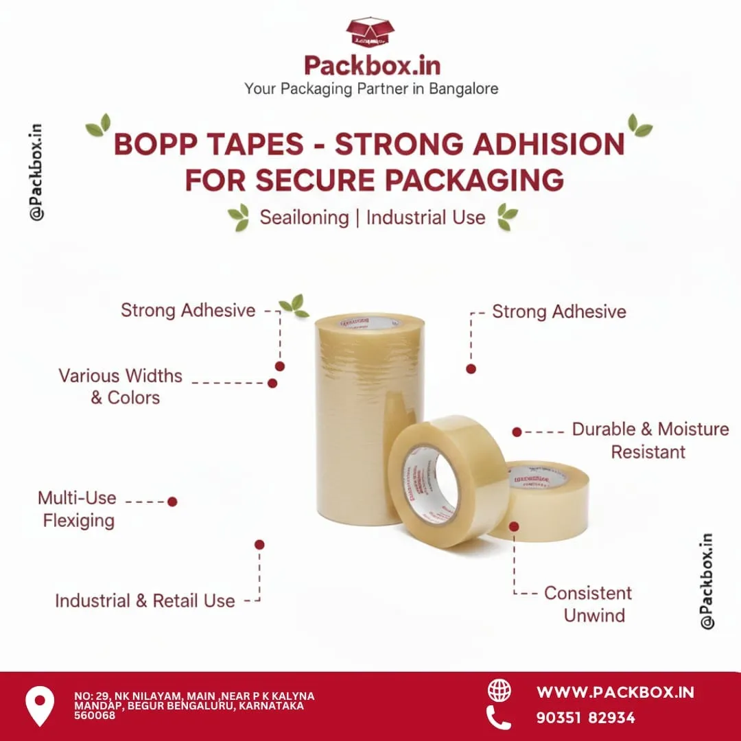 Self Adhesive Printed BOPP Tape Manufacturers in Bangalore