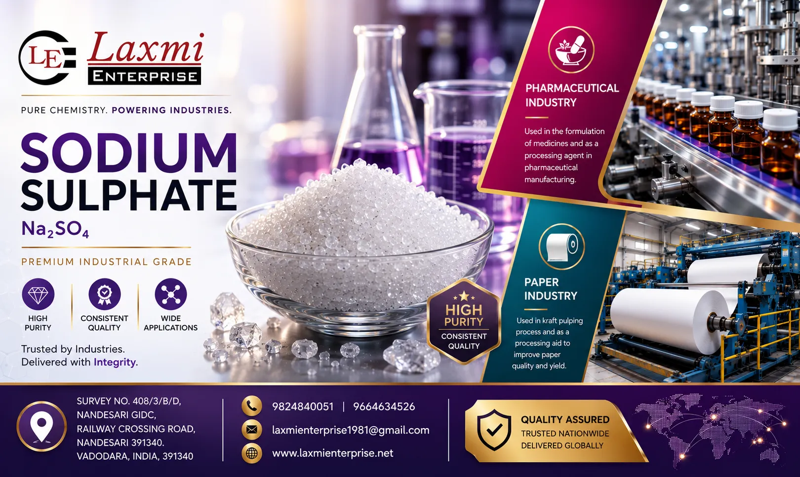 Sodium Sulphate in Glass Fiber Manufacturing