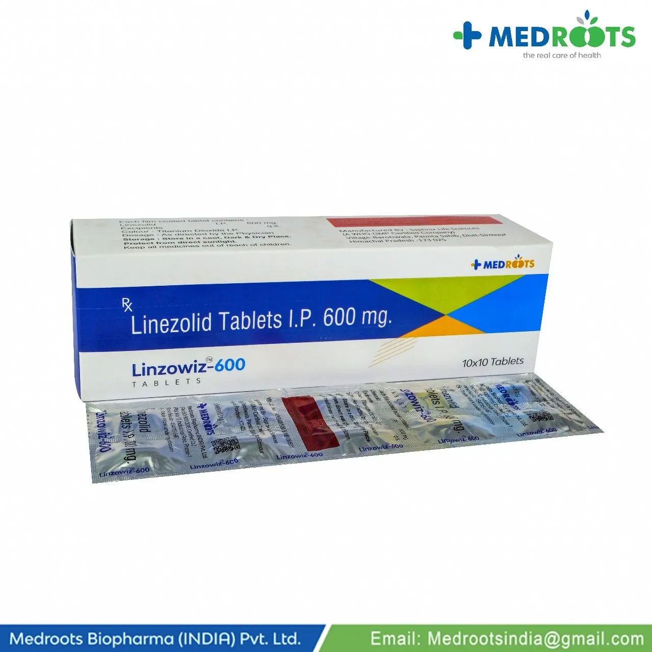 LINZOWIZ-600
Linezolid Tablets I.P. 600 mg
LINZOWIZ-600 contains Linezolid 600 mg, an oxazolidinone...