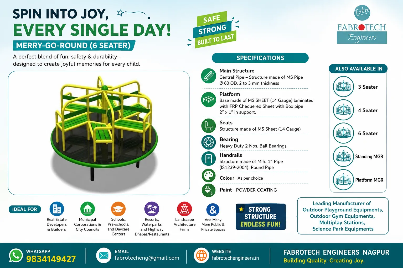 Outdoor Playground Equipments supplier in india