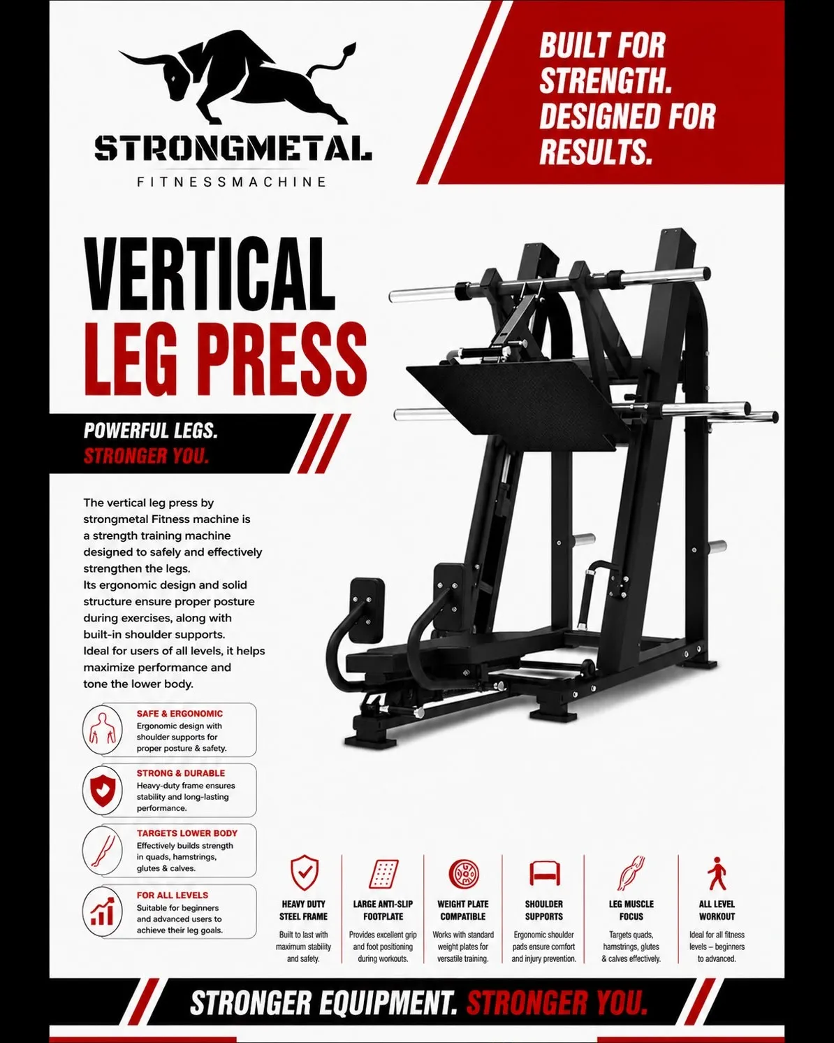 Vertical Leg Press Machine Manufacturer in Pune