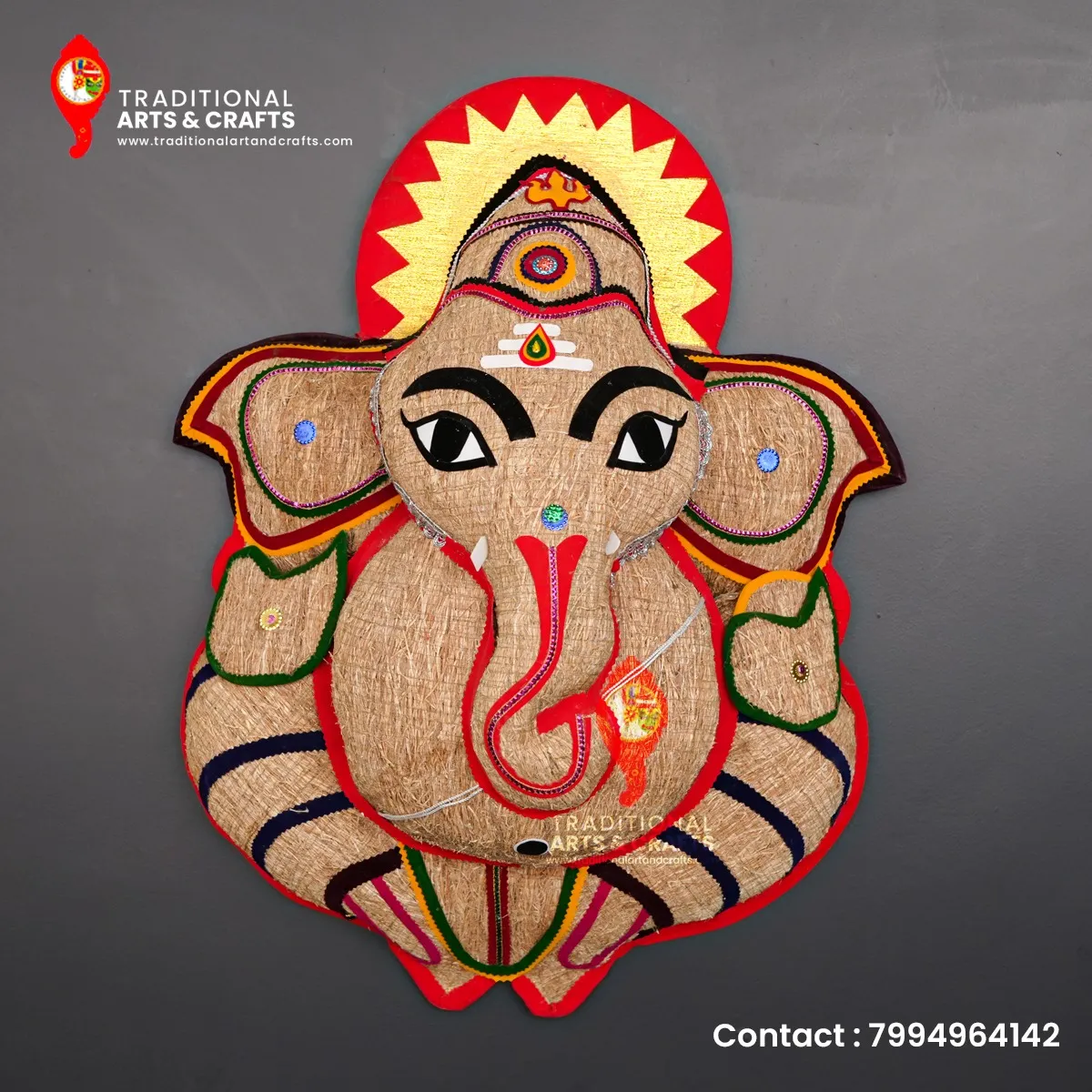Ramacham Ganapathi Wall Décor – Divine Blessings with Natural Elegance
Welcome peace, positivity, an...