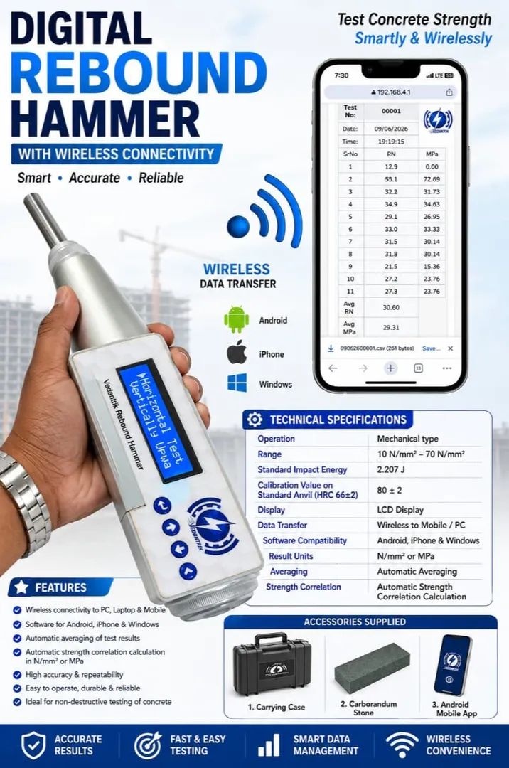 Factors Influencing Digital Rebound Hammer Test Results and Their Interpretation
