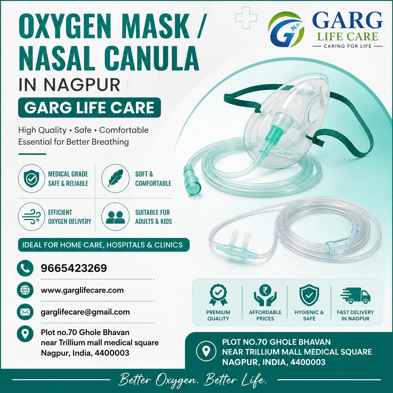 Oxygen Nasal Cannula – Garg Life Care, Nagpur