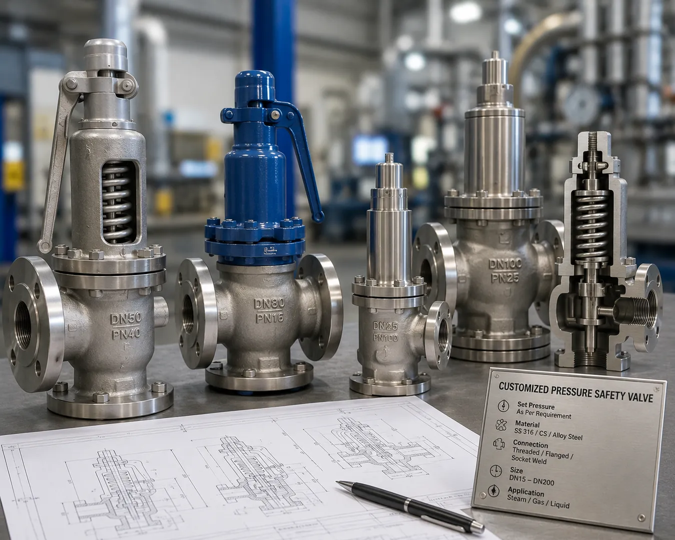 Customized Pressure Safety Valve Manufacturer in Vadodara for Industrial Process Requirements