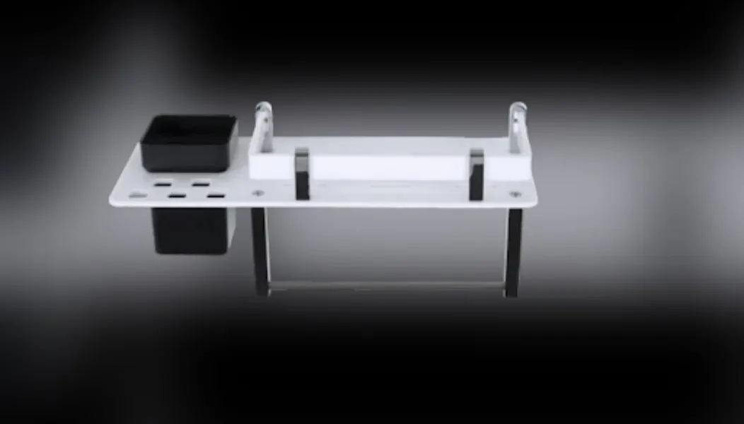 How an Acrylic Black 4 in 1 Shelf Helps Maximize Bathroom Storage