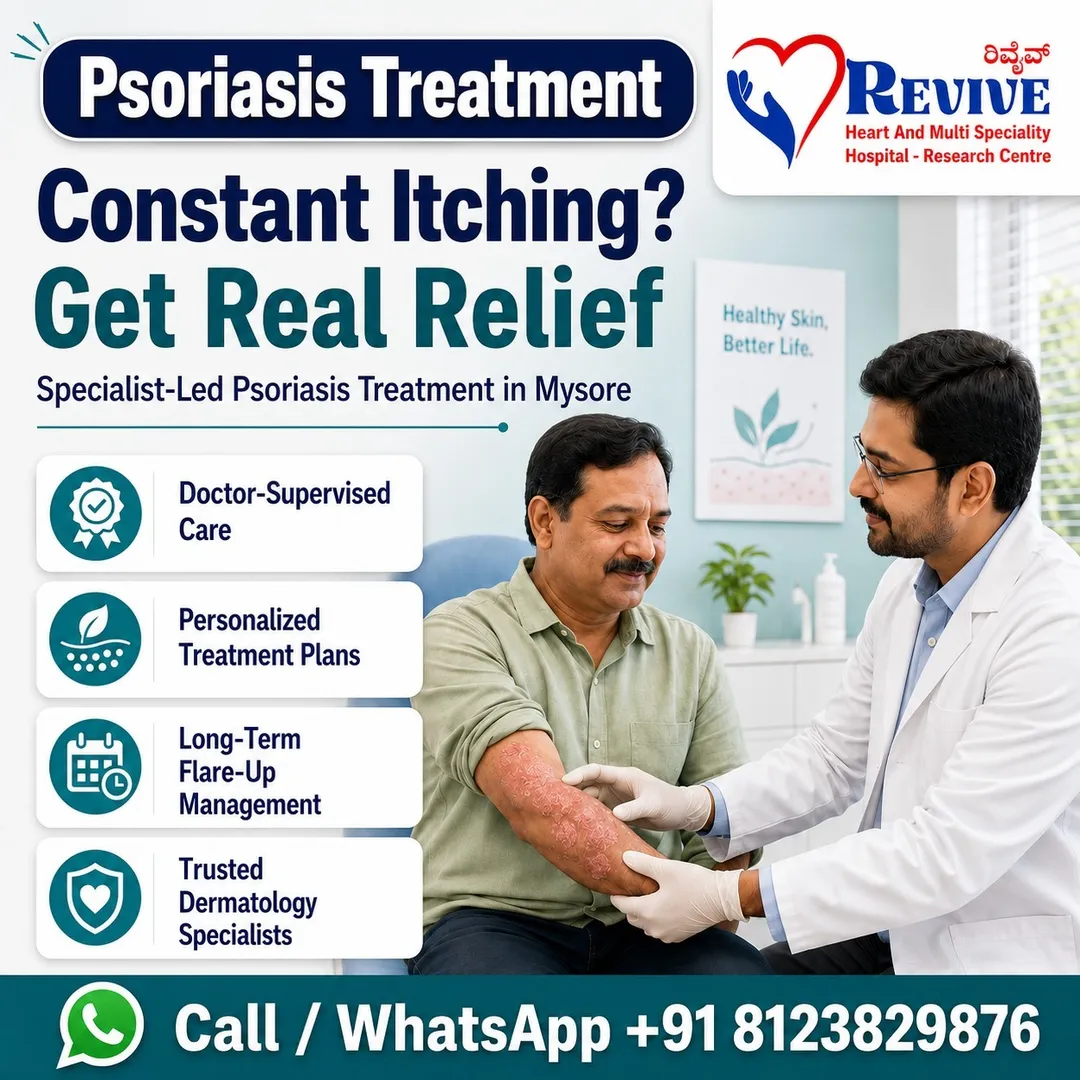 Best Psoriasis Treatment in Mysore | Itching & Skin Rash Relief | Revive Hospital