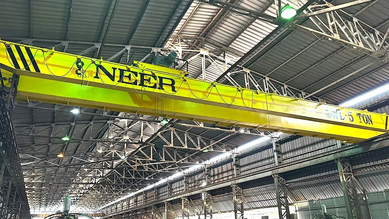 5 Ton Double Girder EOT Crane Successfully Installed at Varsana Ispat Limited, Gandhidham
