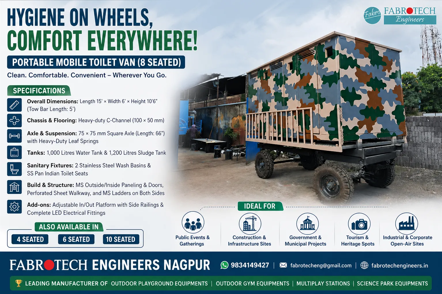 π’ Reliable & Heavy-Duty Mobile Toilet Solutions for Every Site! π½π