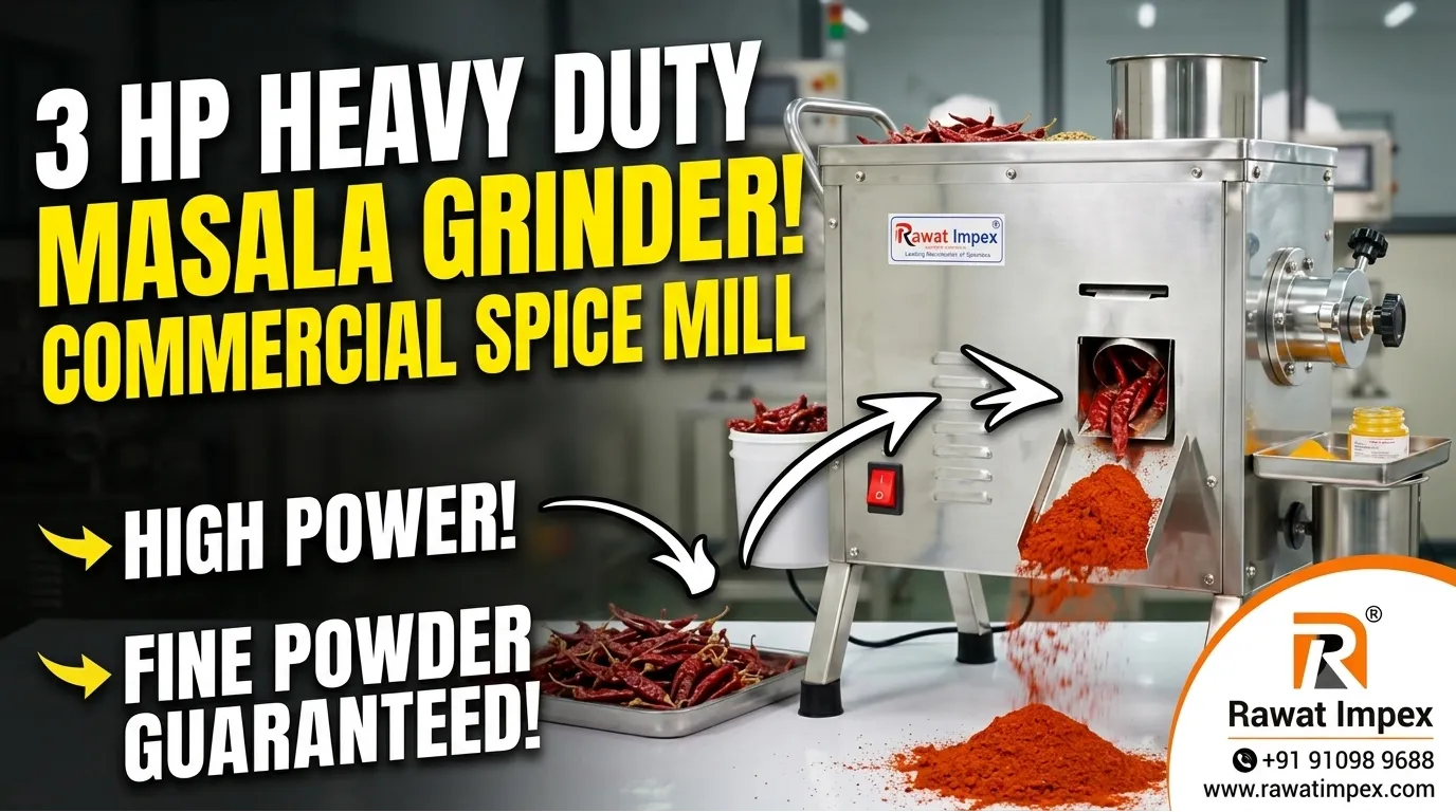 Commercial 3 HP Masala Grinder Machine | Rawat | Cash on Delivery