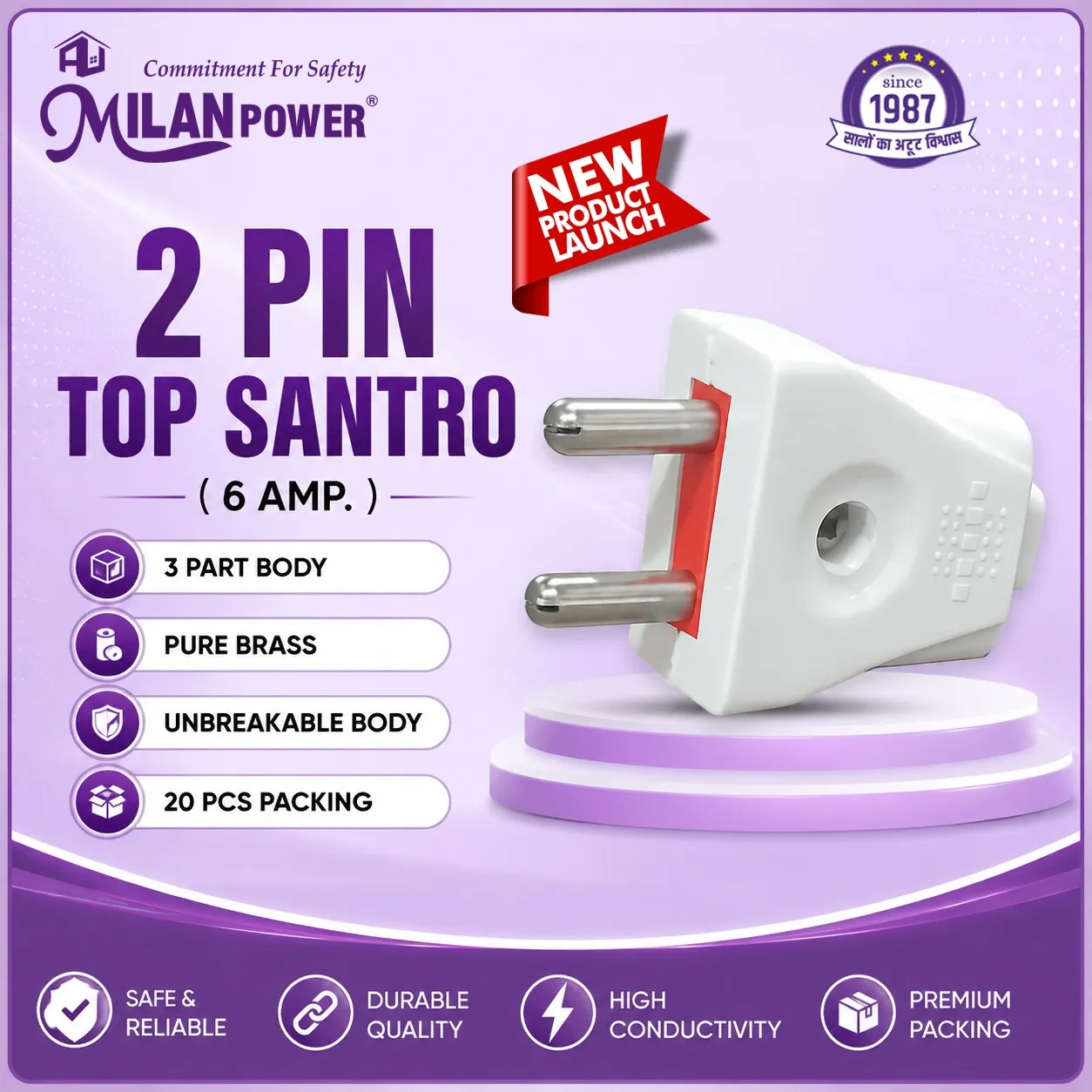 MILAN POWER TWO PIN TOP SANTRO