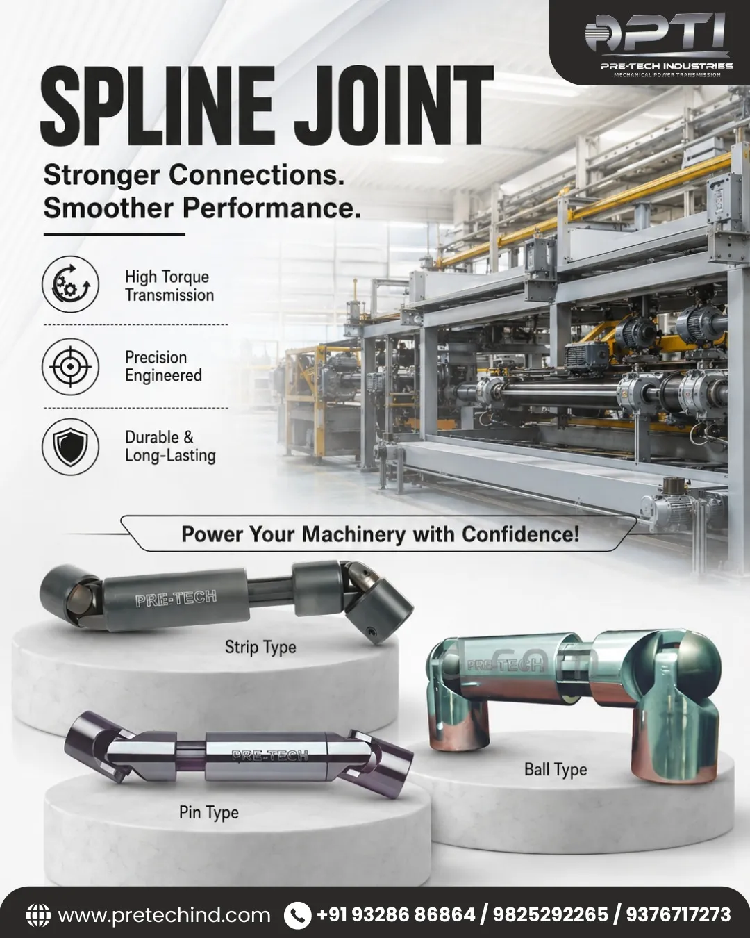 Spline Joint in Ahmedabad |Pre-Tech Industries