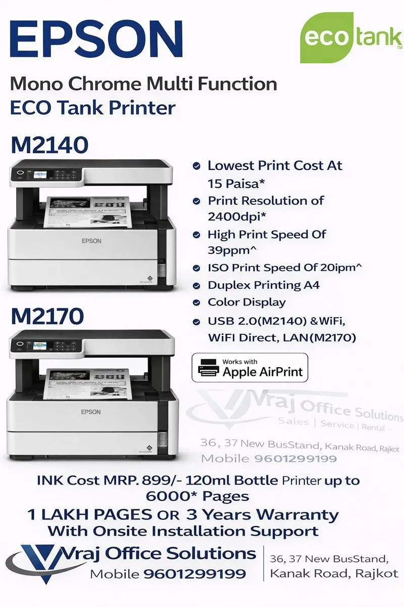 Epson EcoTank M3170 Printer Rental in Botad