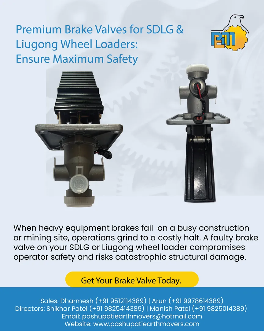 Premium Brake Valves for SDLG & Liugong Wheel Loaders: Ensure Maximum Safety