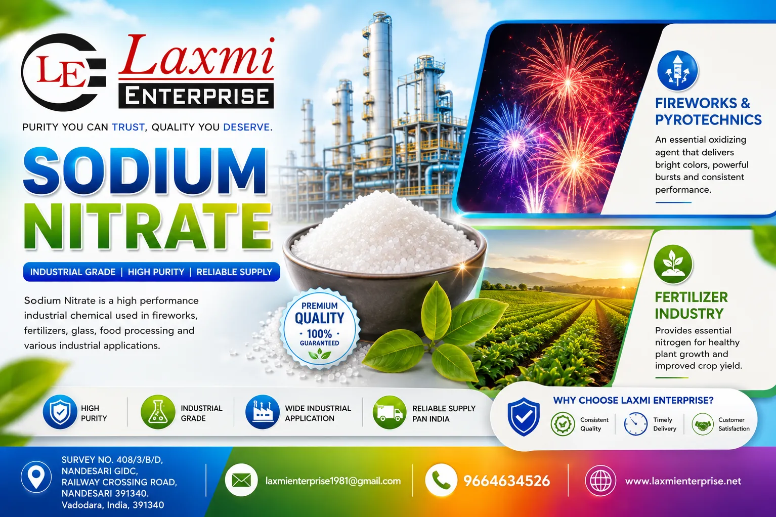 Industrial Grades of Sodium Nitrate Explained Technical Grade High Purity Grade and Application