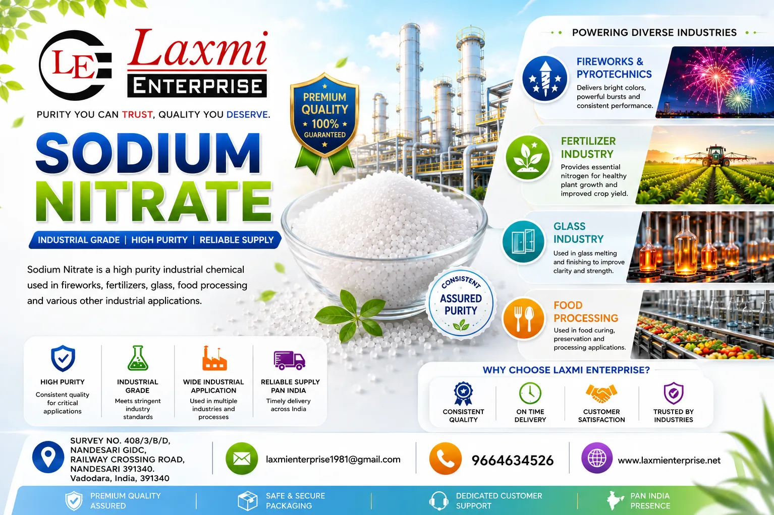 Sodium Nitrate Quality Control in Manufacturing: Laboratory Testing Methods, Sampling Procedures,